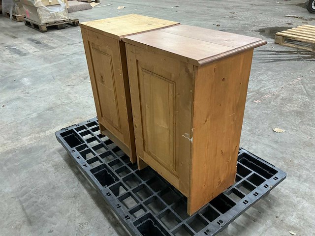 Eiken nachtkastjes 71x44x35cm (2x) - afbeelding 4 van  6