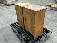 Eiken nachtkastjes 71x44x35cm (2x) - afbeelding 4 van  6