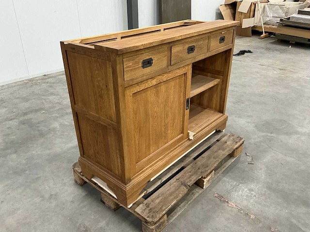 Eiken onderkast 94,5x120,5x47,5cm - afbeelding 3 van  6