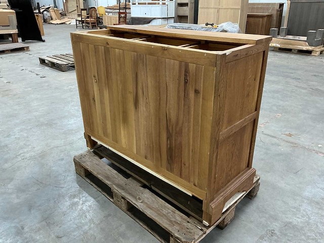 Eiken onderkast 94,5x120,5x47,5cm - afbeelding 4 van  6