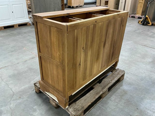 Eiken onderkast 94,5x120,5x47,5cm - afbeelding 5 van  6