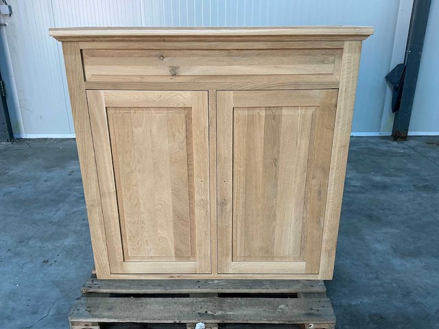 Eiken onderkast / dressoir 121x125x38,5cm - afbeelding 2 van  6