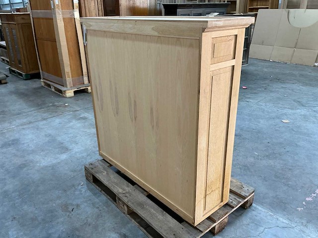 Eiken onderkast / dressoir 121x125x38,5cm - afbeelding 4 van  6