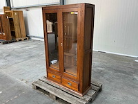 Eiken onderkast of displaykast 143x88x33cm - afbeelding 1 van  8