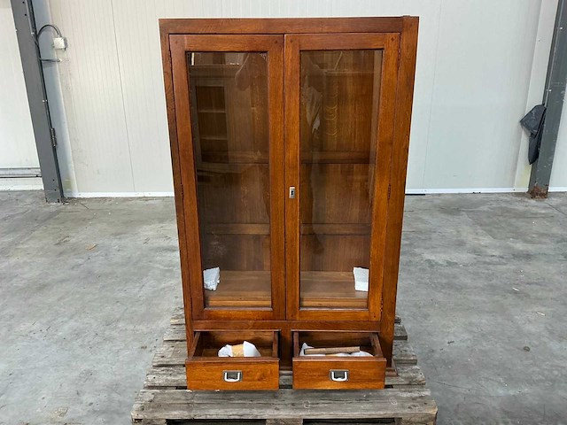 Eiken onderkast of displaykast 143x88x33cm - afbeelding 8 van  8
