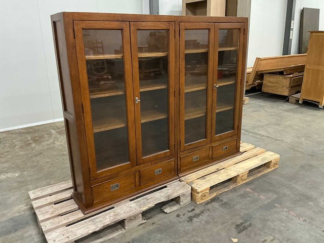 Eiken onderkast of servieskast 143x176,5x31cm - afbeelding 3 van  5