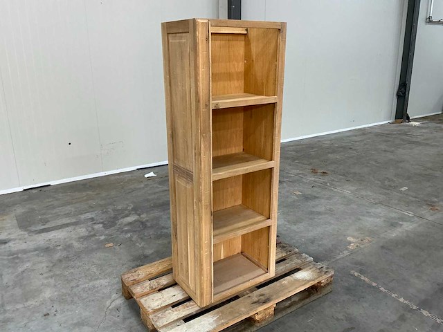 Eiken onderkast of vakkenkast 156x56,5x35cm - afbeelding 3 van  5