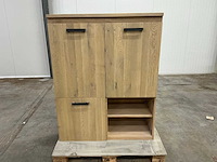 Eiken opbergkast 140,5x110x45cm - afbeelding 2 van  6