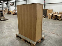 Eiken opbergkast 140,5x110x45cm - afbeelding 4 van  6