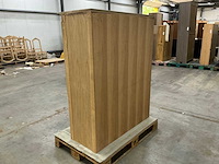 Eiken opbergkast 140,5x110x45cm - afbeelding 5 van  6