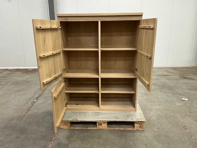 Eiken opbergkast 140,5x110x45cm - afbeelding 6 van  6
