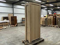 Eiken opbergkast 216,5x90x45cm - afbeelding 5 van  5