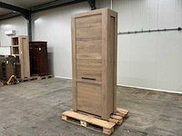 Eiken opbergkast 216,5x91,5x45,5cm - afbeelding 1 van  6