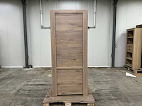 Eiken opbergkast 216x90,5x46cm - afbeelding 2 van  2