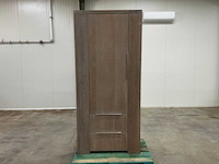 Eiken opbergkast 220,5x100,5x40,5cm - afbeelding 2 van  6