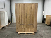 Eiken opbergkast 220,5x160,5x40,5cm - afbeelding 2 van  7