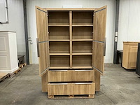 Eiken opbergkast 220,5x160,5x40,5cm - afbeelding 6 van  7