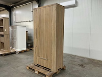 Eiken opbergkast 220x110x50cm - afbeelding 1 van  6