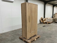 Eiken opbergkast 220x110x50cm - afbeelding 3 van  6