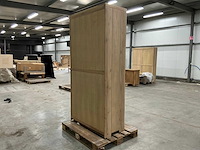 Eiken opbergkast 220x110x50cm - afbeelding 4 van  6