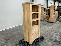 Eiken opbergkast met lades 180x83,5x44,5cm - afbeelding 3 van  8