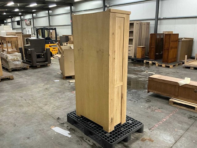 Eiken opbergkast met lades 180x83,5x44,5cm - afbeelding 4 van  8