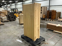 Eiken opbergkast met lades 180x83,5x44,5cm - afbeelding 4 van  8