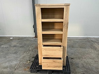 Eiken opbergkast met lades 180x83,5x44,5cm - afbeelding 6 van  8