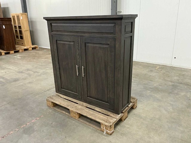 Eiken opbergkast of bovenkast 121x125,5x39cm - afbeelding 1 van  6