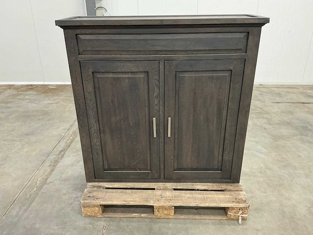 Eiken opbergkast of bovenkast 121x125,5x39cm - afbeelding 2 van  6