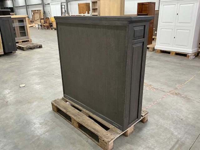 Eiken opbergkast of bovenkast 121x125,5x39cm - afbeelding 4 van  6