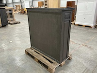 Eiken opbergkast of bovenkast 121x125,5x39cm - afbeelding 4 van  6