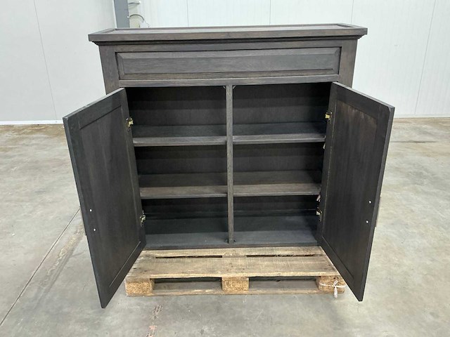 Eiken opbergkast of bovenkast 121x125,5x39cm - afbeelding 6 van  6