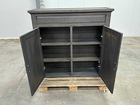 Eiken opbergkast of bovenkast 121x125,5x39cm - afbeelding 6 van  6
