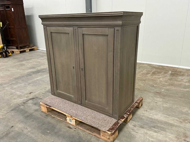 Eiken opbergkast of bovenkast 121x126,5x54cm - afbeelding 1 van  5