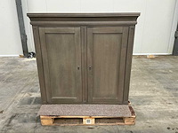 Eiken opbergkast of bovenkast 121x126,5x54cm - afbeelding 2 van  5