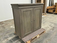 Eiken opbergkast of bovenkast 121x126,5x54cm - afbeelding 3 van  5