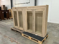 Eiken opzetkast 145x235,5x30,5cm - afbeelding 1 van  6