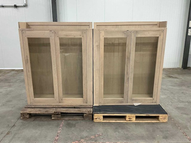 Eiken opzetkast 145x235,5x30,5cm - afbeelding 2 van  6