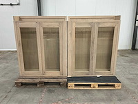 Eiken opzetkast 145x235,5x30,5cm - afbeelding 2 van  6