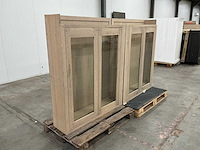 Eiken opzetkast 145x235,5x30,5cm - afbeelding 3 van  6