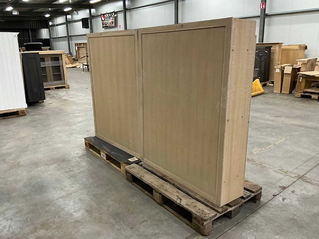 Eiken opzetkast 145x235,5x30,5cm - afbeelding 4 van  6