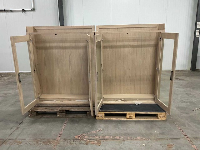 Eiken opzetkast 145x235,5x30,5cm - afbeelding 6 van  6
