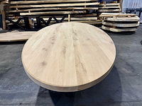 Eiken ovaal eetkamertafel 260 cm - afbeelding 2 van  3
