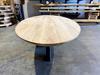 Eiken ovaal eetkamertafel 260 cm - afbeelding 2 van  3