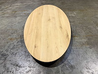 Eiken ovaal tafelblad 200 cm. - afbeelding 2 van  3