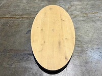 Eiken ovaal tafelblad 200 cm. - afbeelding 2 van  4