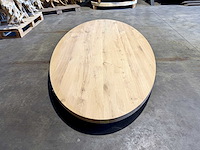Eiken ovaal tafelblad 240 cm. - afbeelding 2 van  3