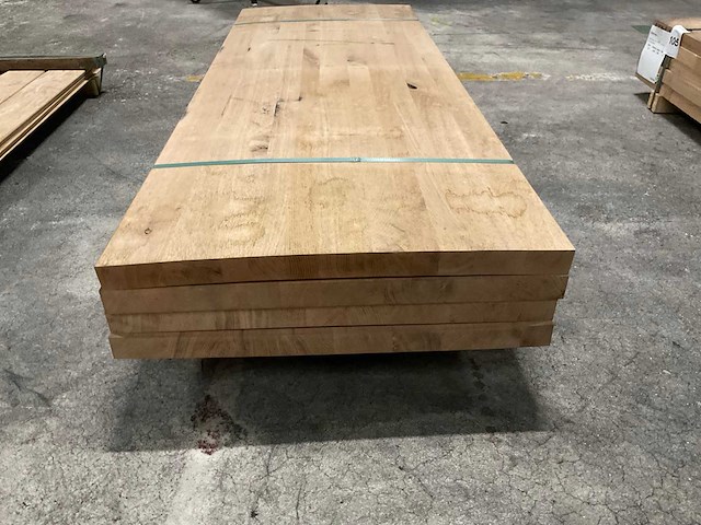 Eiken panelen voorgeschuurd 40x650 mm (4x) - afbeelding 2 van  2