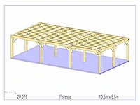 Eiken paviljoen 5,5x10,5 - afbeelding 5 van  11